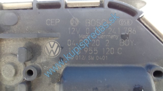 pravý mechanizmus stieračov na vw volkswagen touran, 1T0955024E